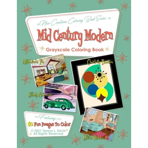 New Creations Coloring Book Series: Mid-Century Modern - Paperback