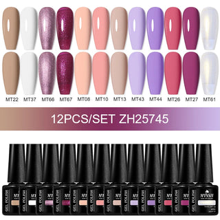 Buy zh25745 10/12pcs Spring Macaron Nail Gel Polish Set