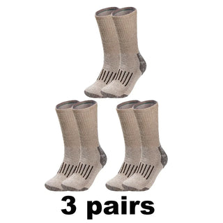 Buy brown-3pairs Thick Thermal Socks