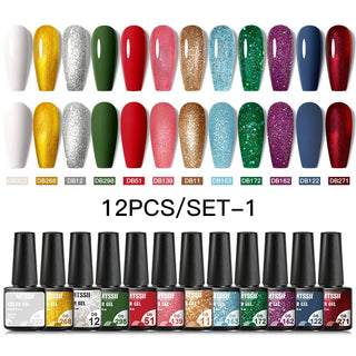 Buy zh20024 10/12pcs Spring Macaron Nail Gel Polish Set