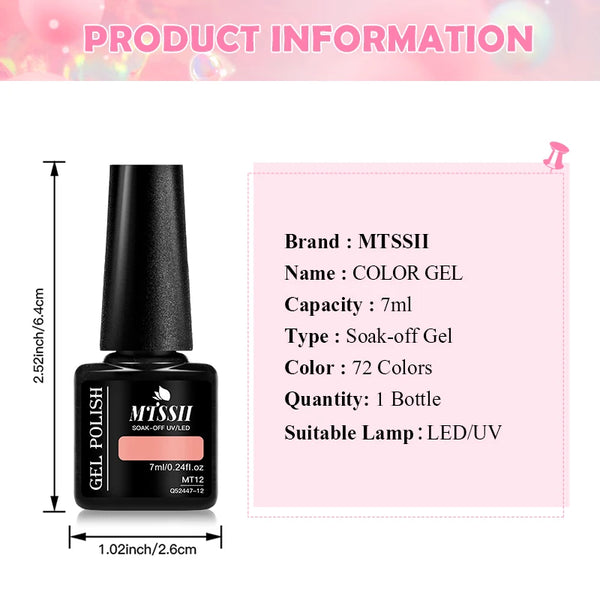 10/12pcs Spring Macaron Nail Gel Polish Set