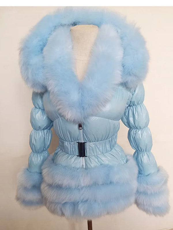 ZADORIN Fashion Faux Fur Coat