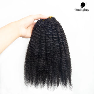 Buy natural-color 4B 4C Human Natural Hair Clip Ins