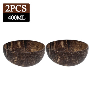 Buy 400ml-2pcs Natural Coconut Bowl Dinner Set