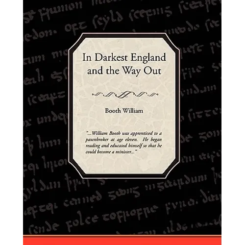 In Darkest England and the Way Out - Paperback