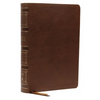 Nkjv, Single-Column Wide-Margin Reference Bible, Leathersoft, Brown, Red Letter, Comfort Print: Holy Bible, New King James Version - Imitation Leather
