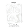 Vintage White Roses Stationery Paper: Cute Letter Writing Paper for Home, Office, 25 Count, Floral Print - Paperback