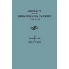 Abstracts from the Pennsylvania Gazette, 1748-1755 - Paperback