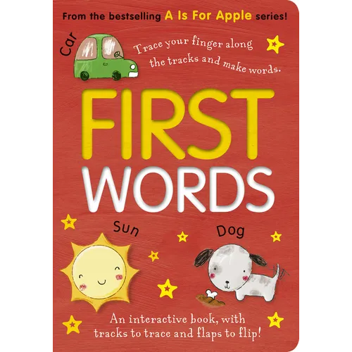 First Words: An Interactive Book, with Tracks to Trace and Flaps to Lift! - Board Book