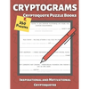 Cryptograms Puzzle Books for Adults: Cryptoquote books, Inspirational and Motivational, Cryptoquote Puzzle Books for adults (Cryptic Puzzles) - Paperback