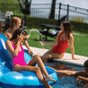 WOW Watersports Indigo Mermaid Shell Lounger Float Curved Shaped Back for Comfort