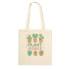 Kawaii "Plant Goals" Plant Lover's Tote Bag