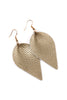 Teardrop Shape Genuine Leather Earrings