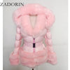 ZADORIN Fashion Faux Fur Coat