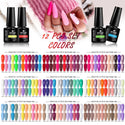 10/12pcs Spring Macaron Nail Gel Polish Set