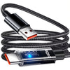 240W Fast-charging Data Cable For Smartphones And Car Use