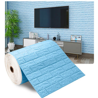 Buy blue Self-Adhesive 3D Wall Sticker