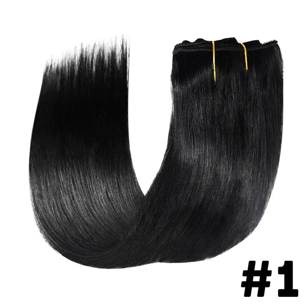 8Pieces 120g/Set  Brazilian Remy Virgin 100% Human Hair