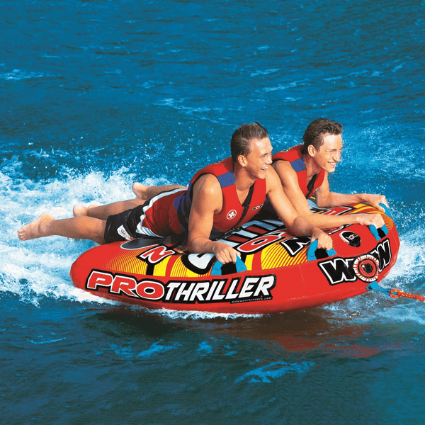 WOW Watersports Big Thriller Pro Series 1 or 2 Person Inflatable Towable Tube