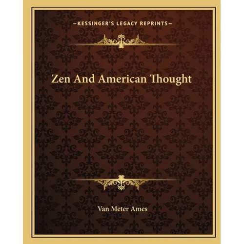Zen And American Thought - Paperback