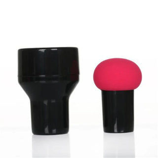 Buy strawberry-red Mushroom Head Makeup Sponge Cosmetic Puff Makeup Blender With Box Foundation Sponge for Make Up спонж для макияжа Beauty Tools