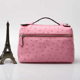 Buy ostrich-pink-s Snake Pattern Clutch Make Up Bags