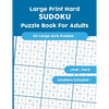 Large Print Hard SUDOKU Puzzle Book For Adults: 50 Large 16x16 Puzzles with Solutions! - Paperback