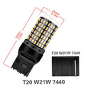GZKAFOLEE 1pcs 2800LM 7440 7443 Bulb No Error Free T20 W21W W21/5w LED WY21W LED Bulbs Car Brake Reverse Light Lamp Turn Signal