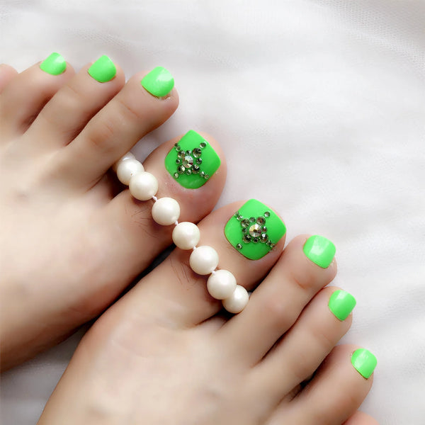 Candy Color Artificial False Toe Nails