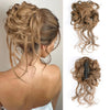 Messy Curly Fluffy Hair Bun Clip in Ponytail Hair Extensions