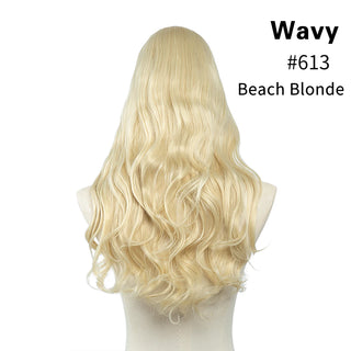 Buy beach-blonde U-Part Synthetic Clip in Hair Extension