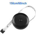 1.5m 60inch Black Double Sided Measuring Tape Auto Retractable