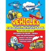Vehicles Coloring and Activity Book for Kids ages 4-8: Cars Trucks Trains Tractors Airplanes + Mazes, Dots to Dot, Find the difference, Shadow Matchin - Paperback