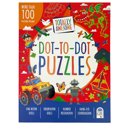 Totally Awesome Dot-To-Dot Puzzles - Paperback