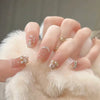 Luxury Full Cover Press-On Nails, 24-Piece Artificial Nail Set