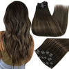 Double Weft Hair Extensions Human Hair for Woman
