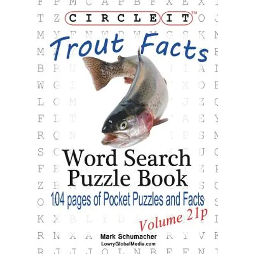 Circle It, Trout Facts, Pocket Size, Word Search, Puzzle Book - Paperback