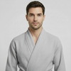 Waffle Spa Bathrobe for Men -  Absorbent, Lightweight