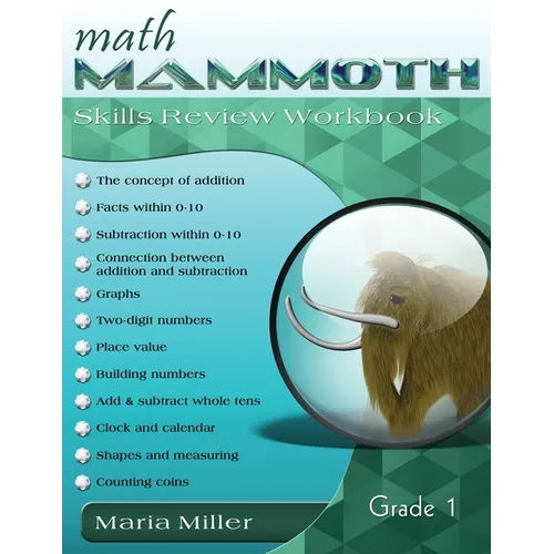 Math Mammoth Grade 1 Skills Review Workbook - Paperback