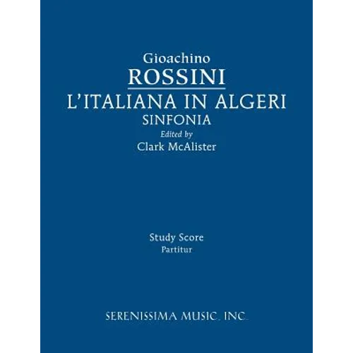 L'Italiana in Algeri Sinfonia: Study score - Paperback