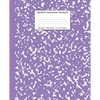 Marbled Composition Notebook: Lavender Marble Wide Ruled Paper Subject Book - Paperback