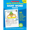 Write, Draw & Read Sight Word Pages: 50 Literacy-Boosting Reproducibles That Teach the Top Sight Words - Paperback