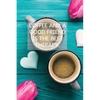 Coffee And A Good Friend Is The Best Therapy: Pretty Turquoise Journal for Coffee Lovers - Paperback