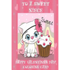 To A Sweet Niece: Happy Valentine's Day! Coloring Card - Paperback