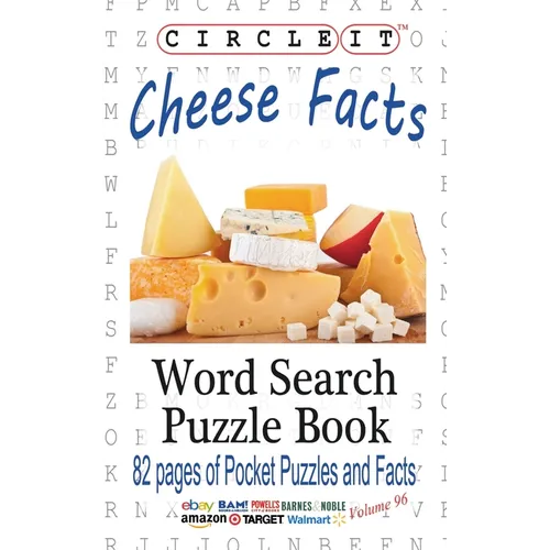 Circle It, Cheese Facts, Word Search, Puzzle Book - Paperback