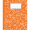 Marbled Composition Notebook: Pumpkin Marble Wide Ruled Paper Subject Book - Paperback