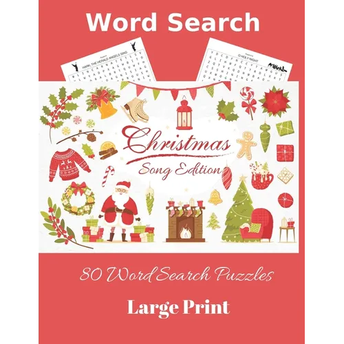 Word Search: Christmas Song Edition 80 Word Search Puzzles Large Print - Paperback