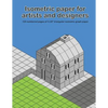 Isometric Paper For Artists & Designers: 120 numbered pages of 0.28" triangular isometric graph paper for designing worlds - Paperback
