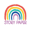 Story Paper: 8" x 10" 100 Pages Kids Writing Paper - Draw and Write Stories for Homeschool, Preschool, Elementary School - Paperback