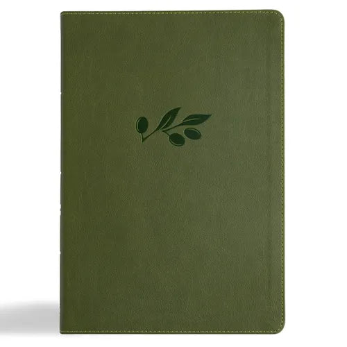 CSB Super Giant Print Reference Bible, Digital Study Edition, Olive Leathertouch - Imitation Leather